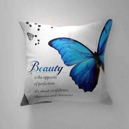 Beauty with Electric Blue Butterfly