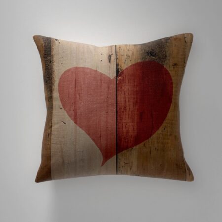 Rustic Wooden Red Heart
