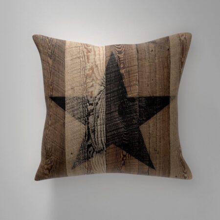 Rustic Wooden Black Star